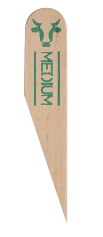 ONE TREE STEAK MARKER WOOD PADDLE - MEDIUM (20X200)