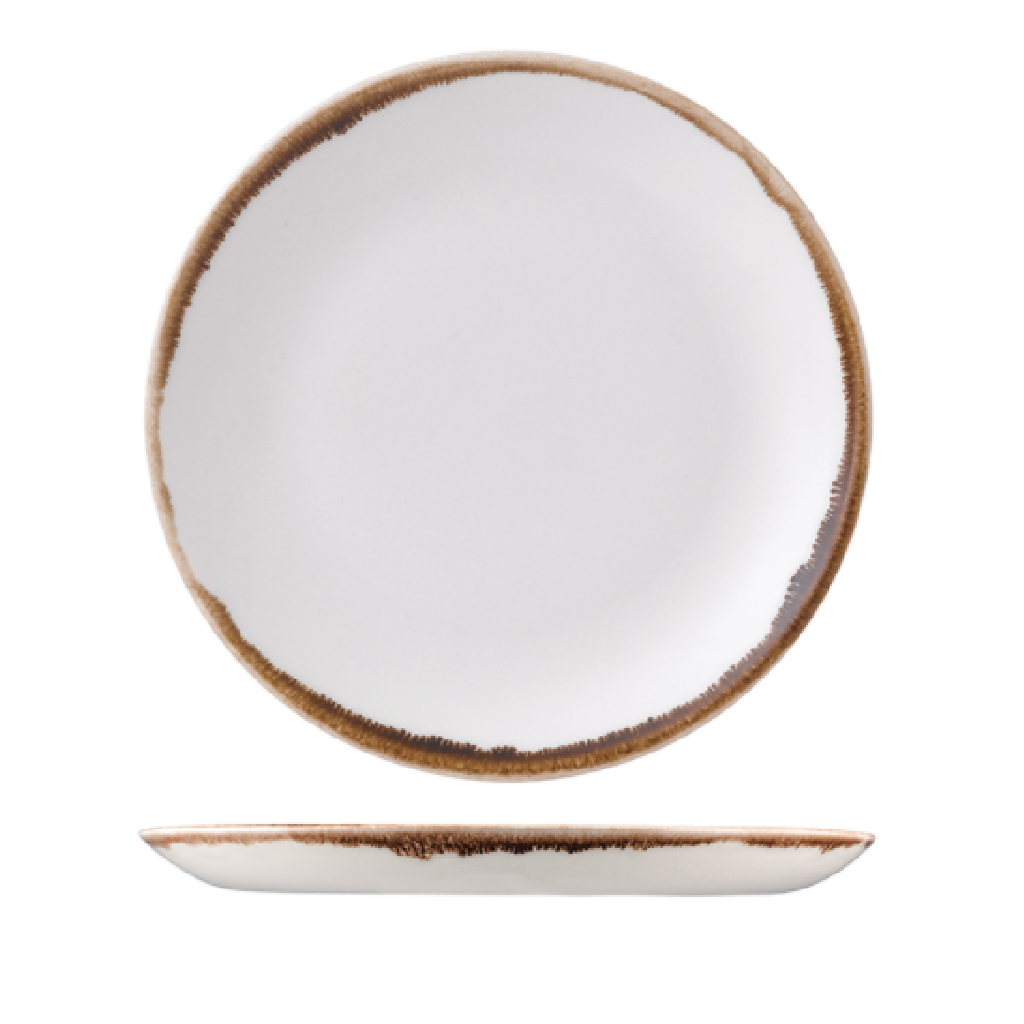 DUDSON HARVEST "NATURAL" ROUND COUPE PLATE165MM (12) [991006-N]